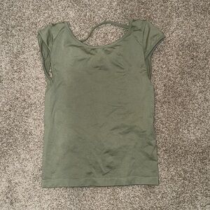 SOLD * Green Backless Top